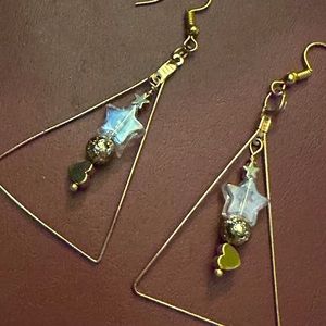 Golden Life! Stars and Hearts Earrings